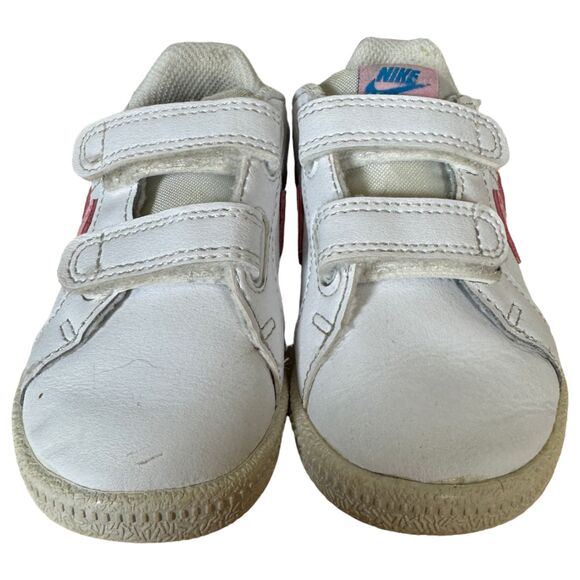 Nike Court Royale White Pink Blue 833537-110 Toddler Size 5C - Picture 8 of 8